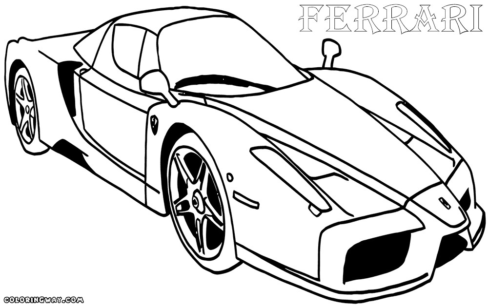 Ferrari Printable Coloring Pages
 Ferrari coloring pages