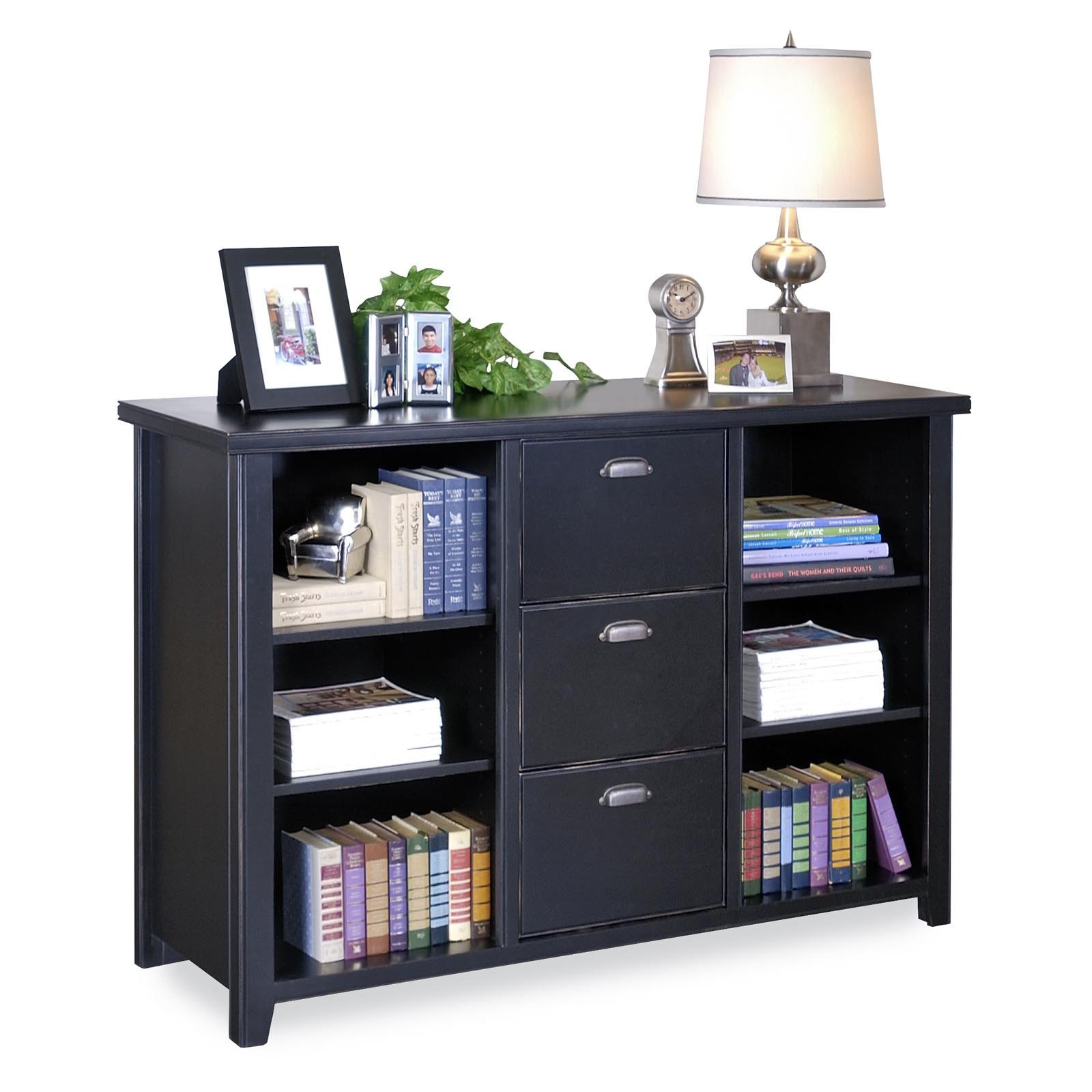 Best ideas about File Storage Ideas
. Save or Pin Black Color Painted Oak File Cabinet With Hutch And 3 Now.