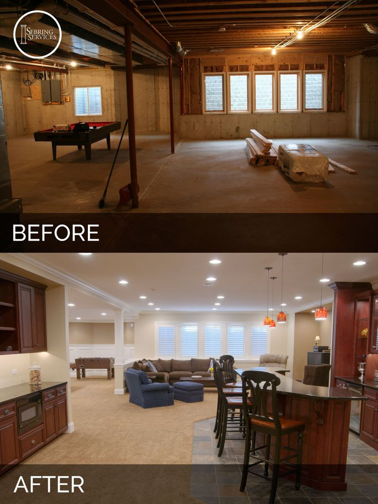 Best ideas about Finished Basement Ideas On A Budget
. Save or Pin Before and After Basement Remodeling Sebring Services Now.