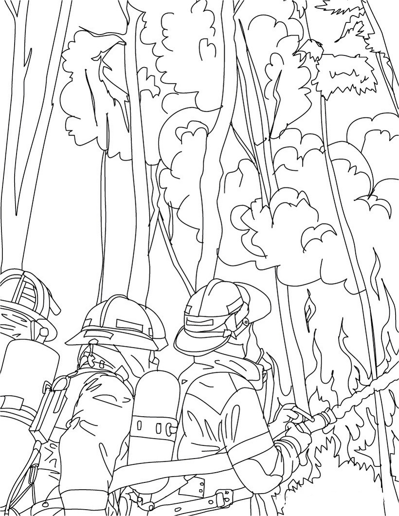 Fire Coloring Pages
 Free Printable Firefighter Coloring Pages For Kids