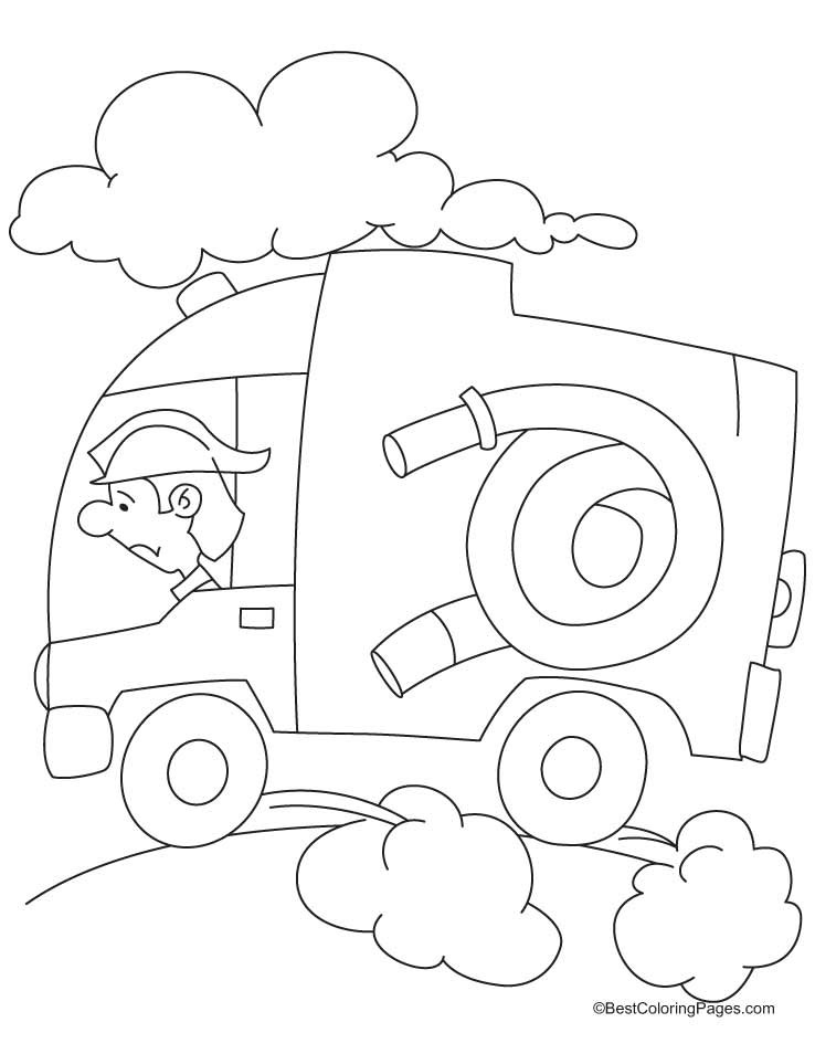 Fire Coloring Pages
 Fire Engine Coloring Pages Mazes Fire Free Engine Image