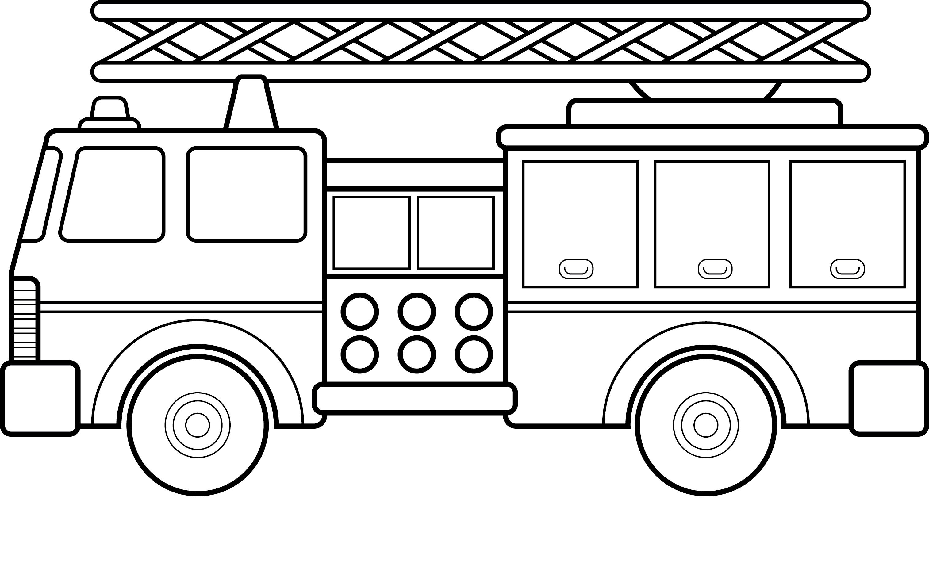 Fire Engine Coloring Pages
 Free Printable Fire Truck Coloring Pages For Kids