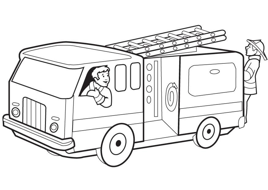 Fire Engine Coloring Pages
 Free Printable Fire Truck Coloring Pages For Kids