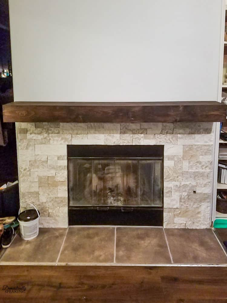 Fireplace Mantels DIY
 Build Your Own Rustic Fireplace Mantel Domestically Speaking