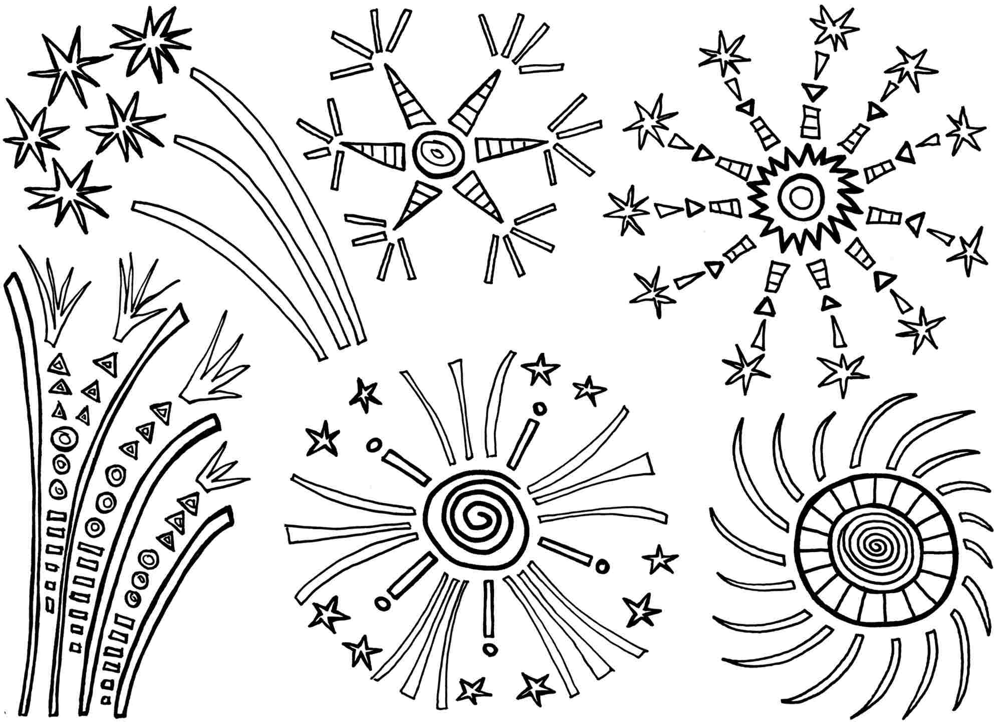 Firework Coloring Pages
 Free Printable Fireworks Coloring Pages For Kids