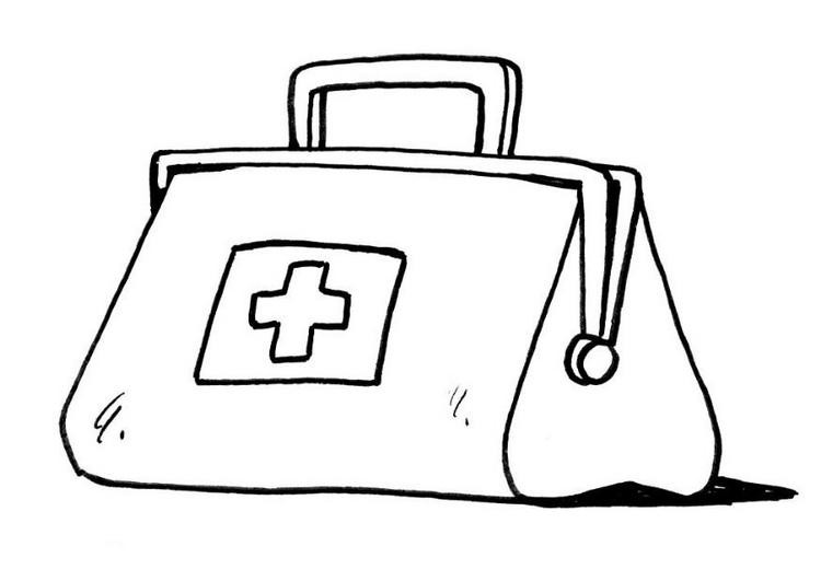 First Aid Coloring Pages
 為孩子們的著色頁 First Aid Kit free coloring pages