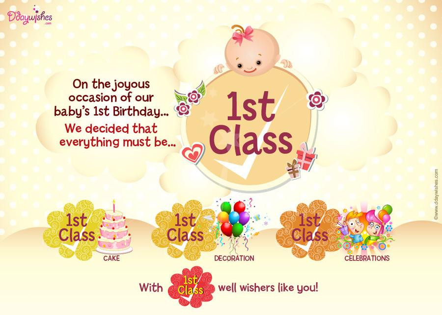 Best ideas about First Birthday Card Messages
. Save or Pin First Birthday Invitations Now.