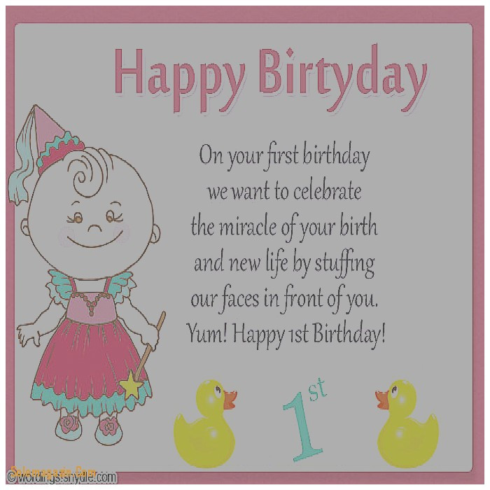 Best ideas about First Birthday Card Messages
. Save or Pin 1st Birthday Greeting Card Messages – Best Happy Birthday Now.