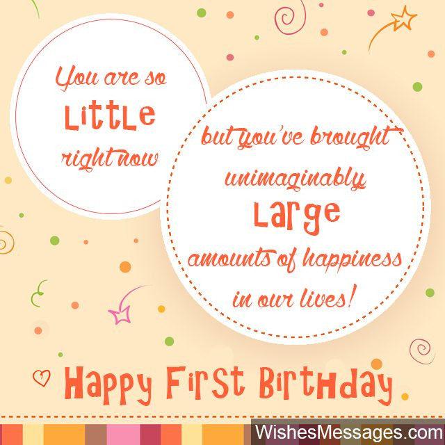 Best ideas about First Birthday Card Messages
. Save or Pin 1st Birthday Wishes First Birthday Quotes and Messages Now.