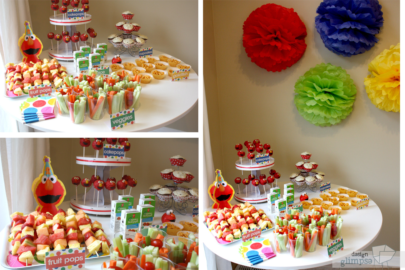 First Birthday Party Food
 design glimpse Little S s Elmo s first birthday party
