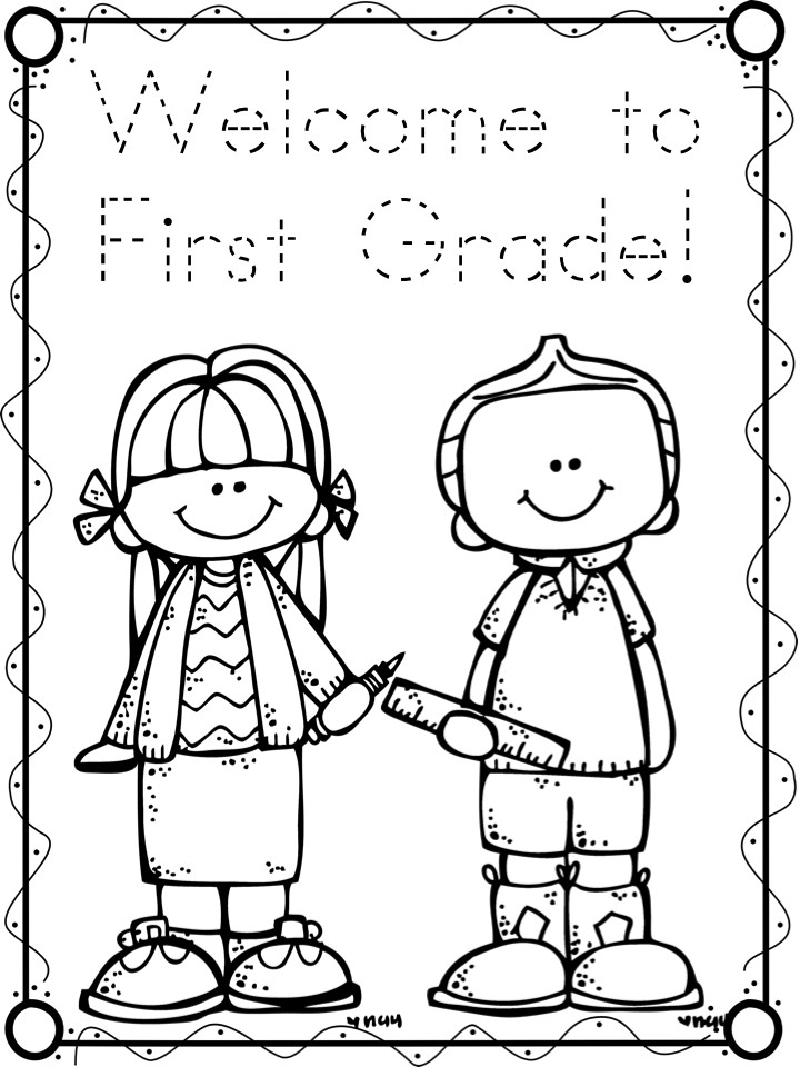 First Day Of Preschool Coloring Sheets
 First Day Freebies A Teeny Tiny Teacher