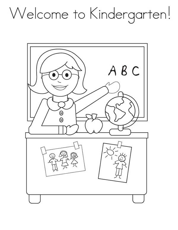 First Day Preschool Coloring Sheets
 Coloring Pages School Wel e To Kindergarten