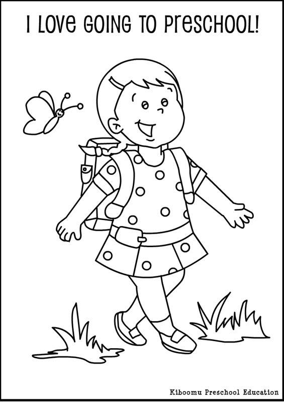 First Day Preschool Coloring Sheets
 preschool first day of school coloring pages