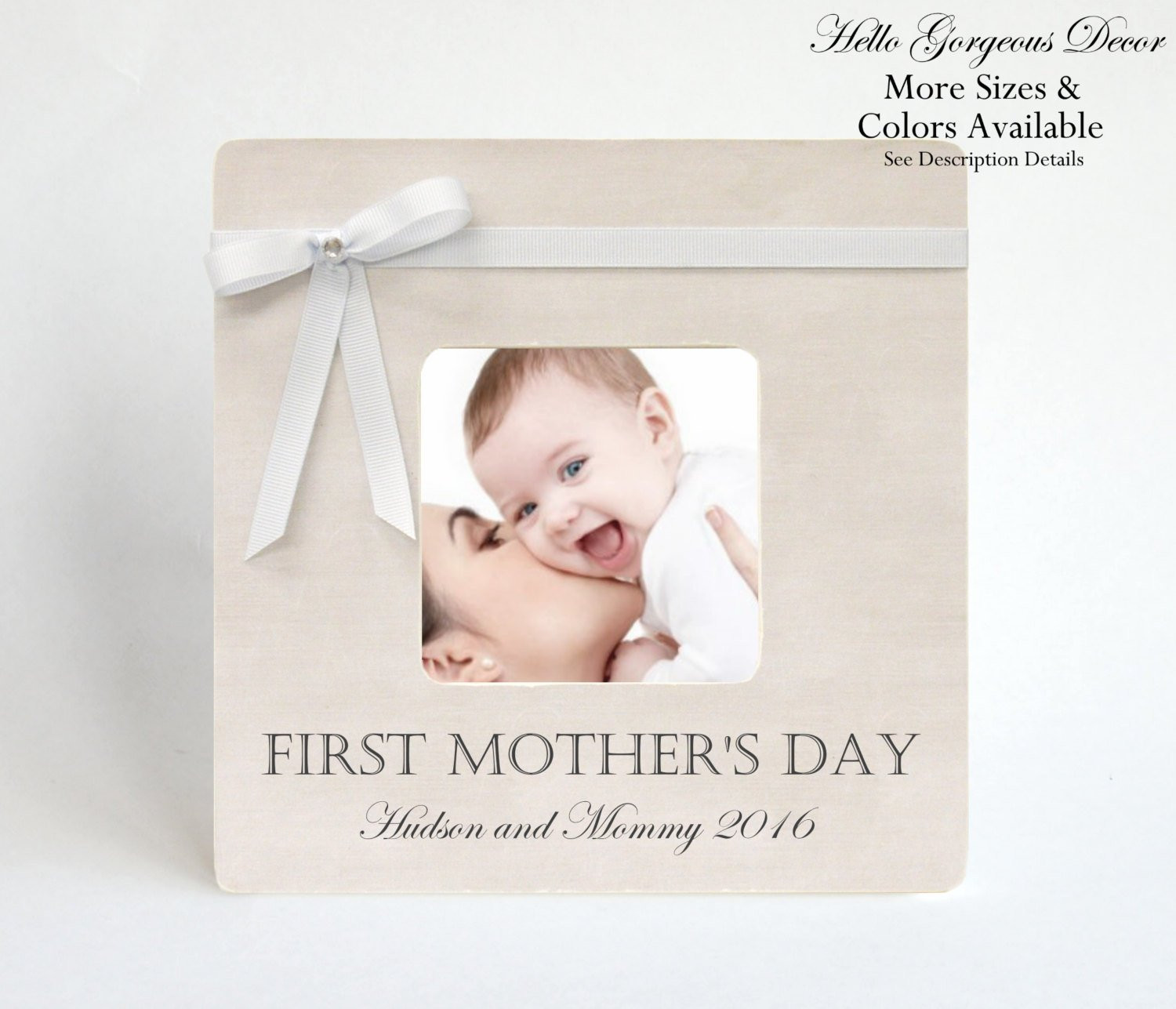 Best ideas about First Mother Day Gift Ideas From Baby
. Save or Pin Mother s Day Gift FIRST MOTHER S DAY Picture Frame To Mom Now.