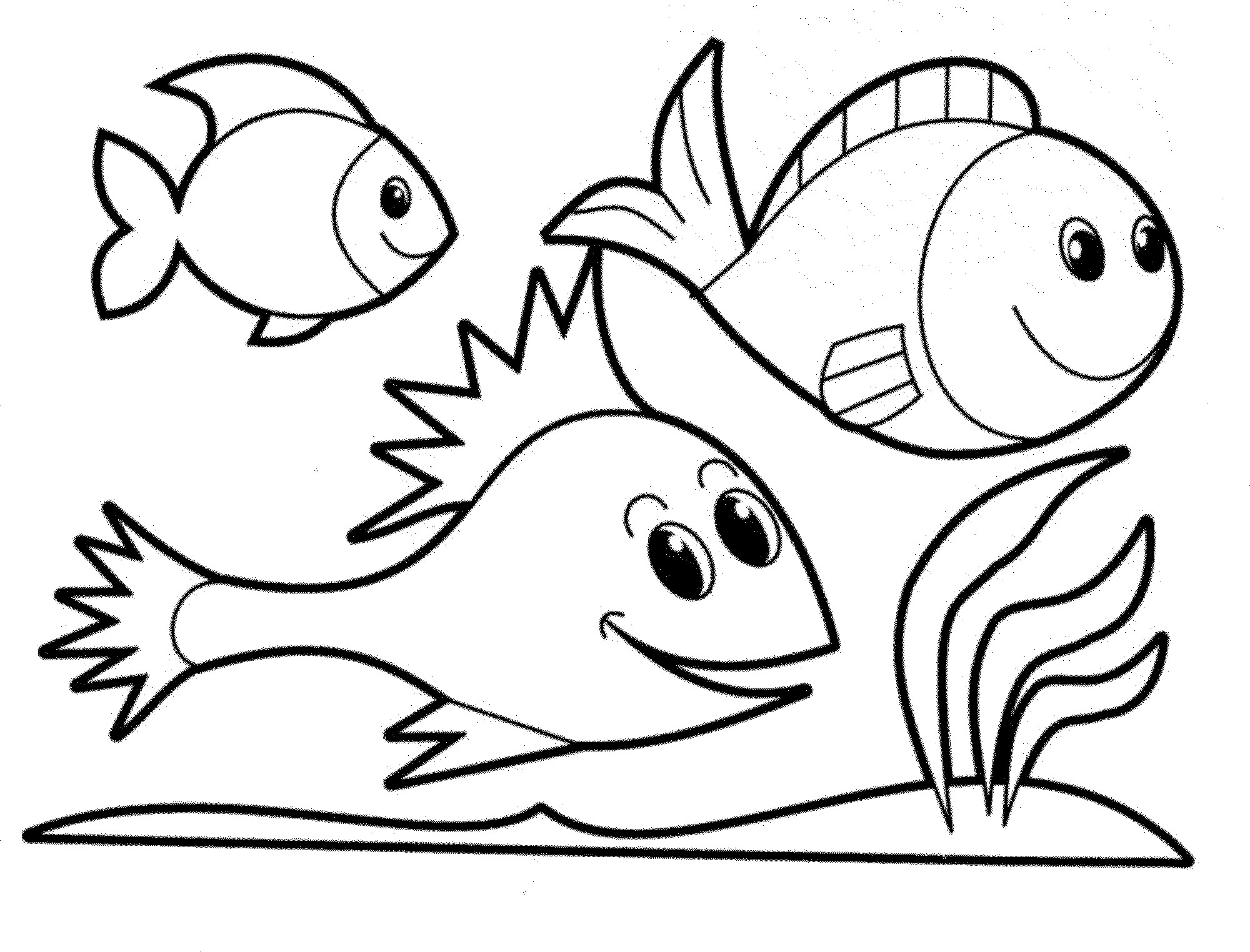 Fish Coloring Book Pages
 Print & Download Cute and Educative Fish Coloring Pages