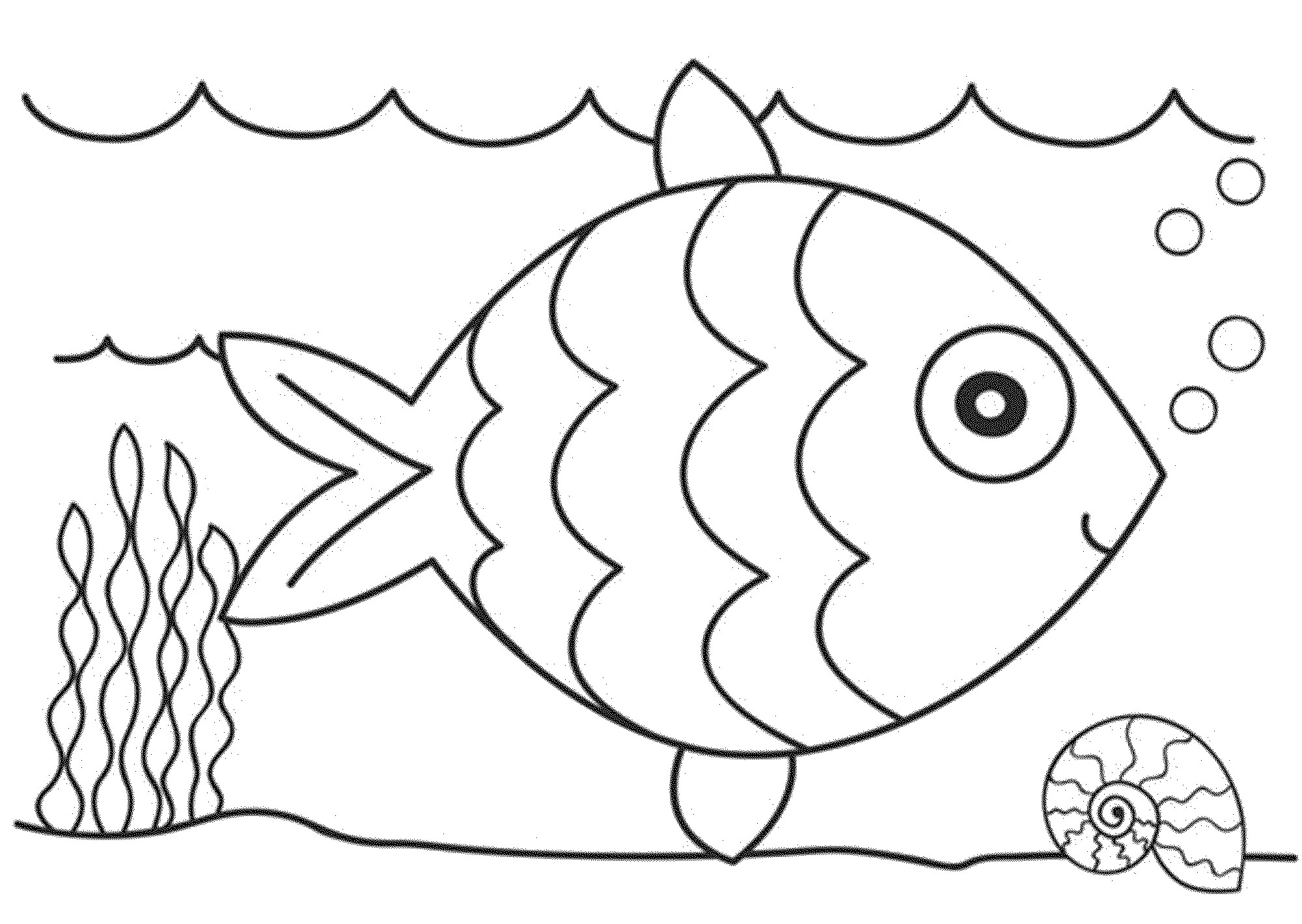 Fish Coloring Book Pages
 Print & Download Cute and Educative Fish Coloring Pages