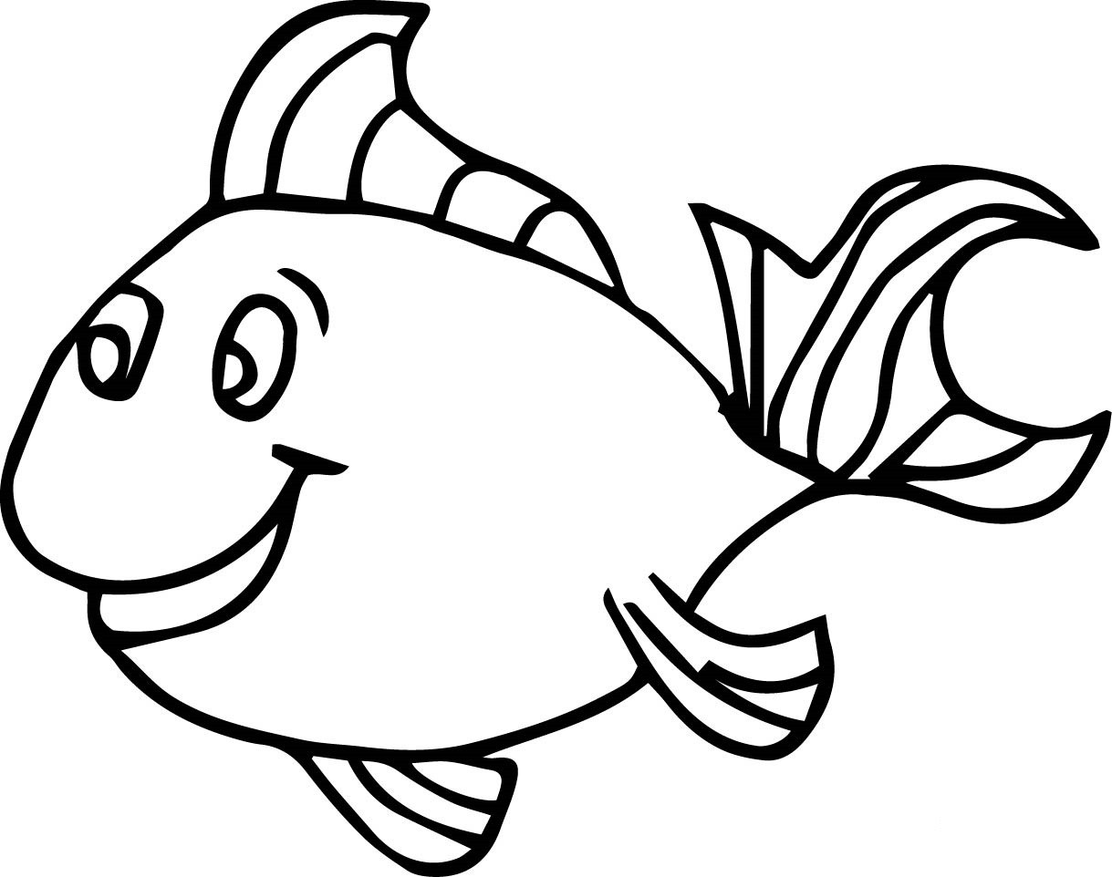 Fish Coloring Pages
 Fish Coloring Pages For Kids Preschool and Kindergarten