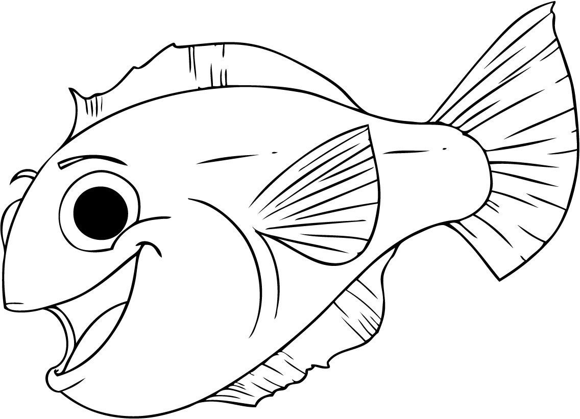 Fish Printable Coloring Pages
 Free Printable Fish Coloring Pages For Kids