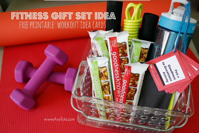 Fitness Gift Basket Ideas
 Fitness Gift Set Idea Free Printable Workout Idea Cards