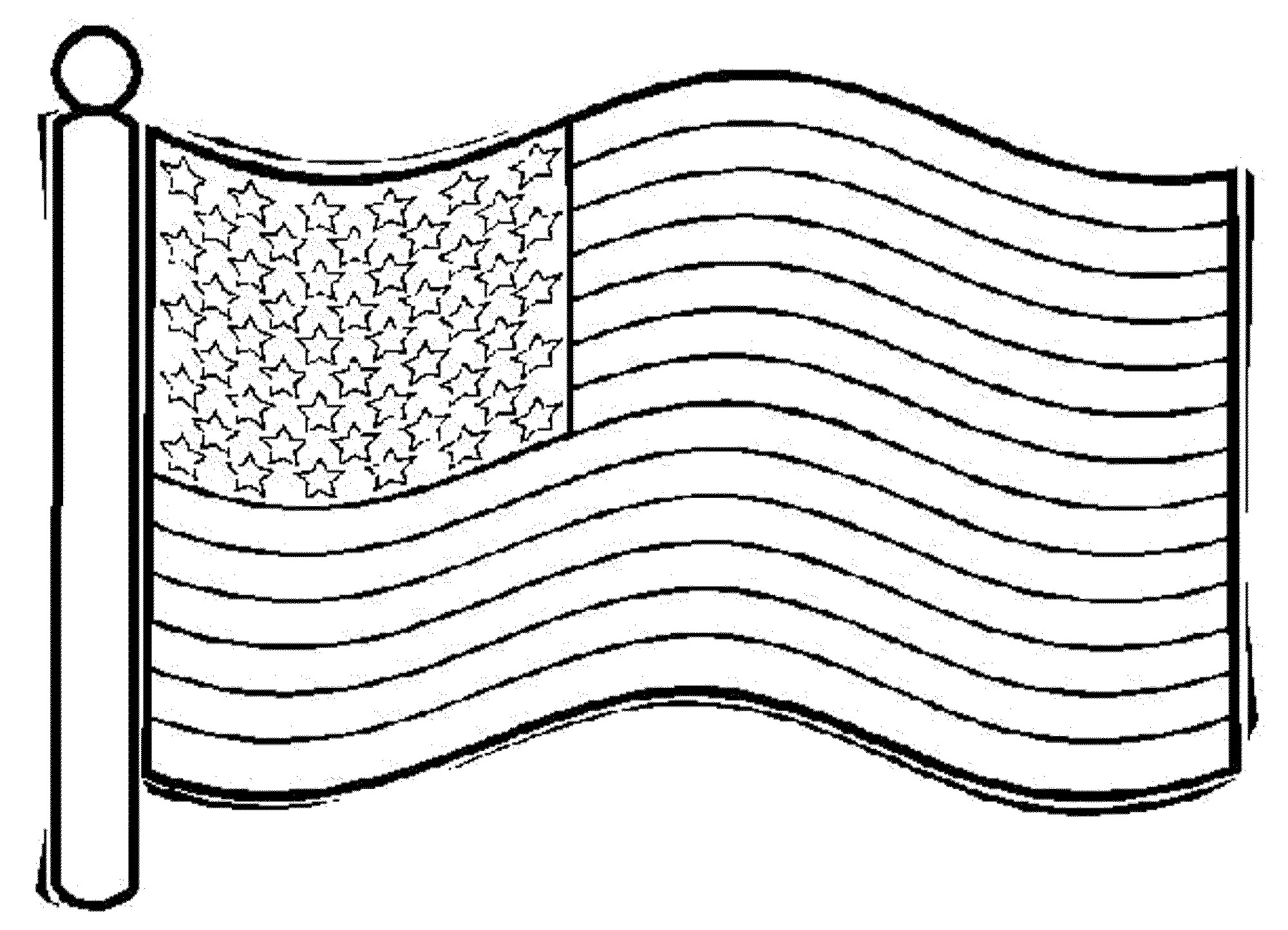 Flag Coloring Pages
 united states flag coloring page