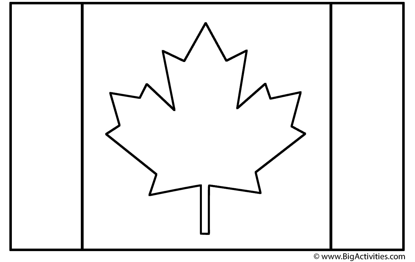 Flag Coloring Pages
 Canadian Flag Coloring Page Remembrance Day