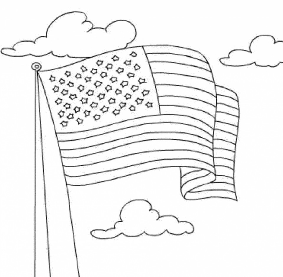 Flag Coloring Pages
 Get This American Flag Coloring Pages Kids Printable