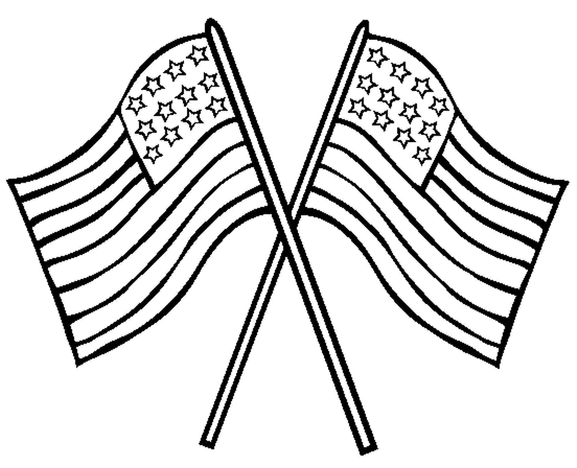 Flag Coloring Pages
 American Flag Coloring Page for the Love of the Country