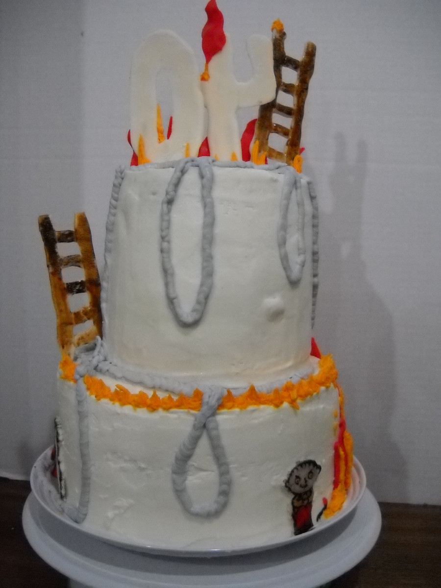 Flaming Birthday Cake
 Family Guy Fortieth Flaming Birthday Cake CakeCentral