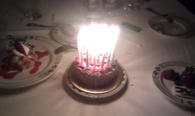 Flaming Birthday Cake
 Flaming Birthday Cake With Candles to Pin on