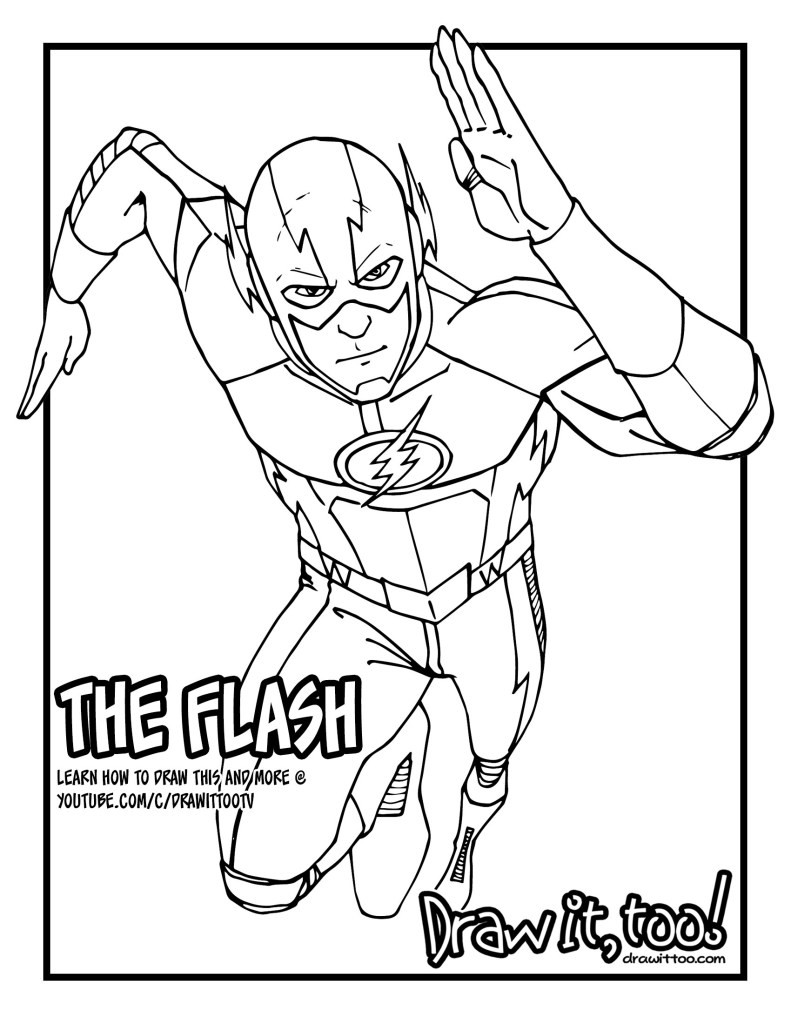 Flash Coloring Book
 The Flash The CW TV Series Tutorial Version Two