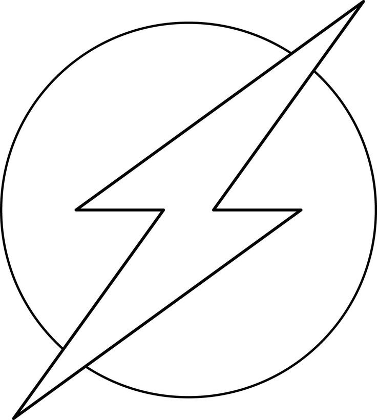 Flash Symbol Coloring Pages
 The flash coloring pages logo ColoringStar