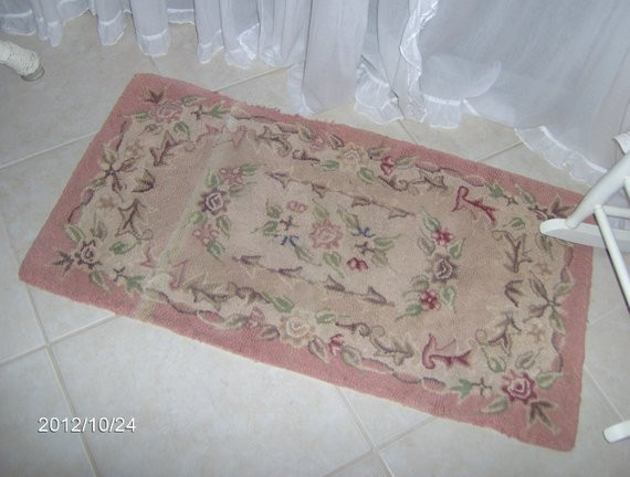 Best ideas about Floral Rugs Shabby Chic
. Save or Pin ViNtAgE Hooked Rug Shabby French Cottage Chic Pastels Floral Now.