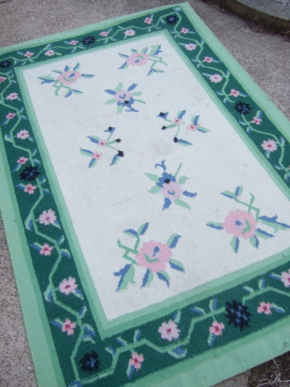 Best ideas about Floral Rugs Shabby Chic
. Save or Pin Items similar to Pink & Green Floral Shabby Chic Wool Rug Now.