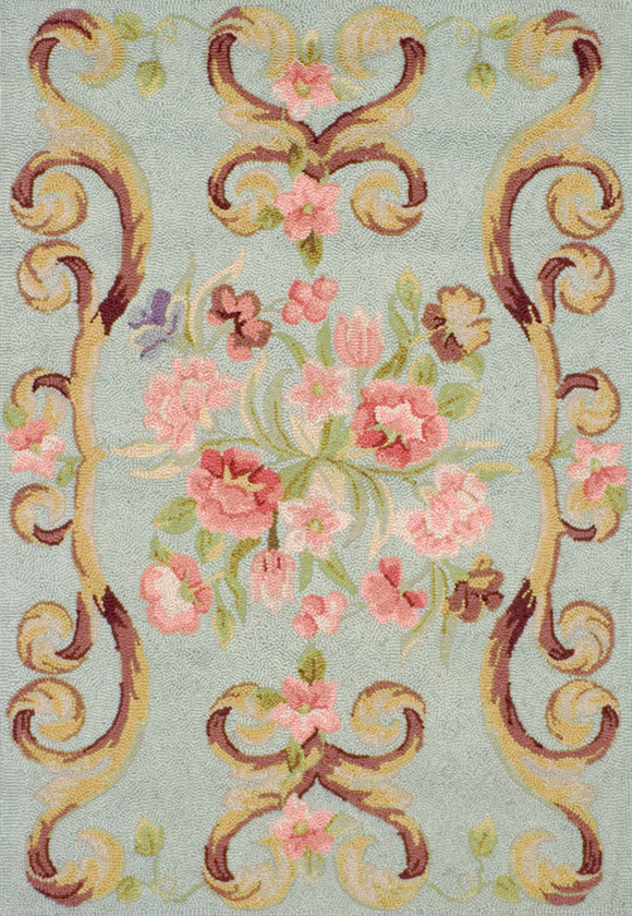 Best ideas about Floral Rugs Shabby Chic
. Save or Pin Shabby Cottage Chic Floral Blue Pink Rose Sage Rug 3x5 Now.