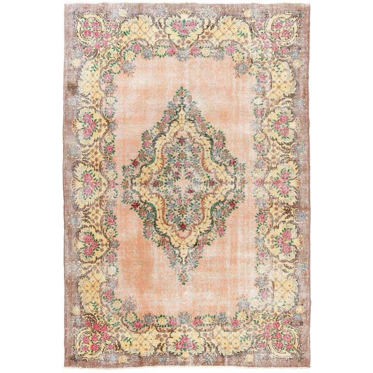 Best ideas about Floral Rugs Shabby Chic
. Save or Pin Shabby Chic Floral Ghiordes Rug For Sale at 1stdibs Now.