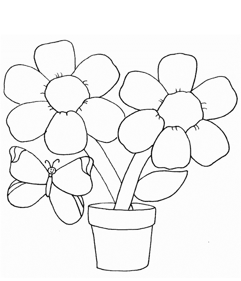 Flowers Coloring Sheet
 Free Printable Flower Coloring Pages For Kids Best