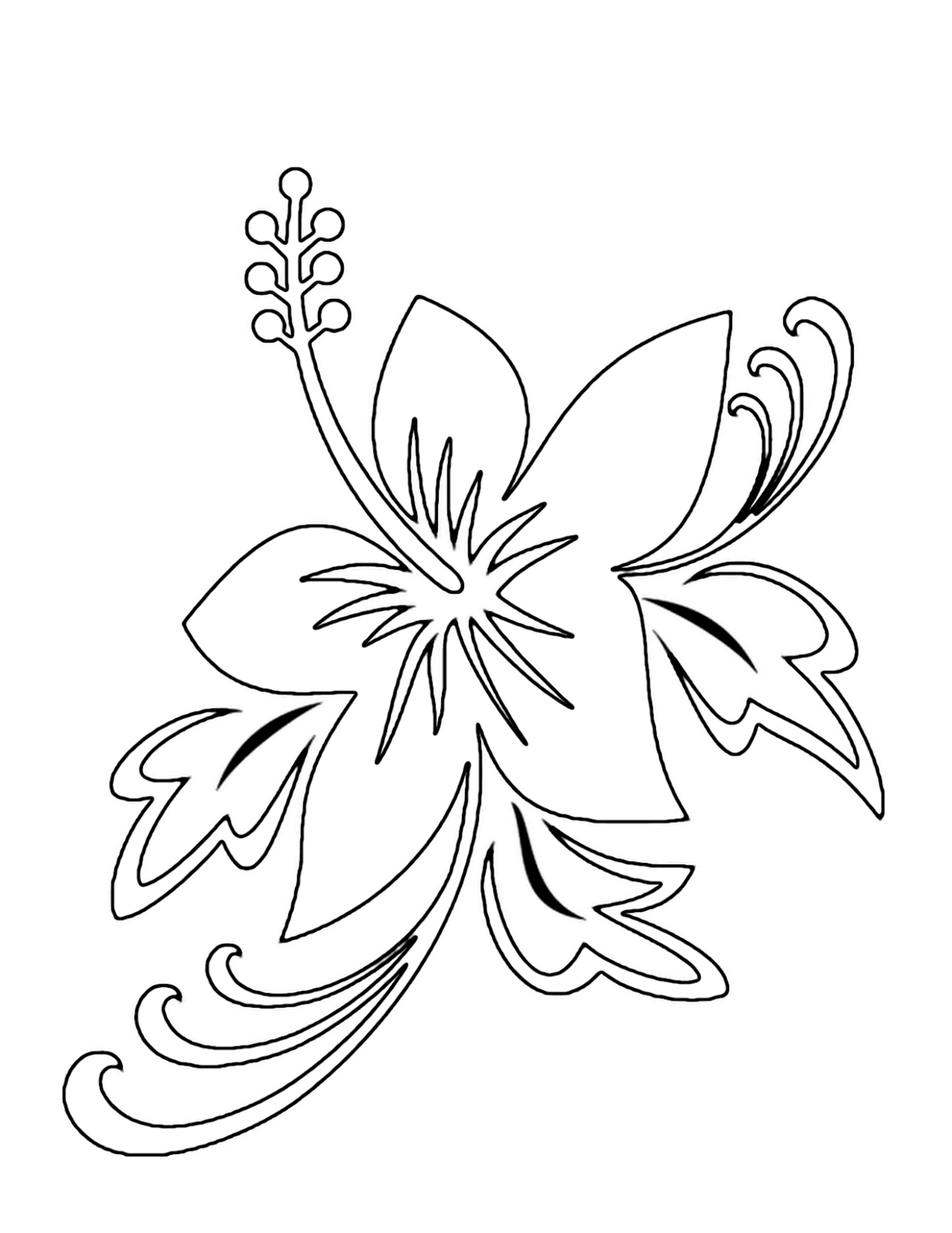 Flowers Coloring Sheet
 Free Printable Flower Coloring Pages For Kids Best