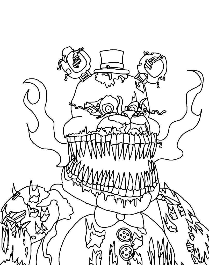 Fnaf Coloring Pages Printable
 Springtrap Free Coloring Pages