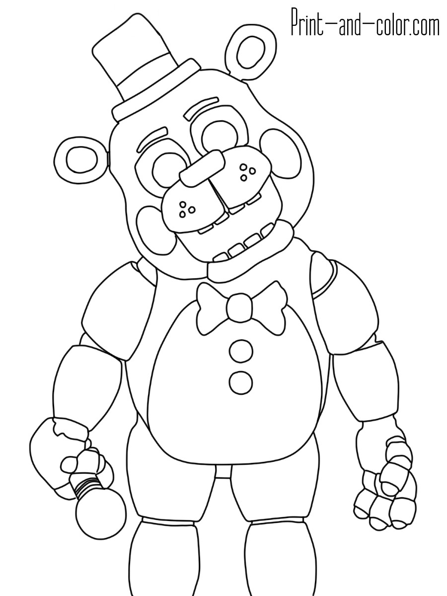 Fnaf Coloring Pages Printable
 Five nights at freddy s coloring pages