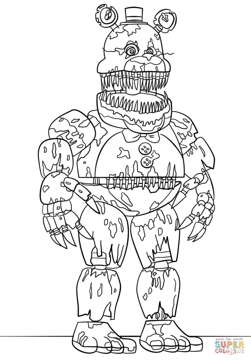 Fnaf Coloring Pages Printable
 Fnaf Mangle Coloring Page thekindproject