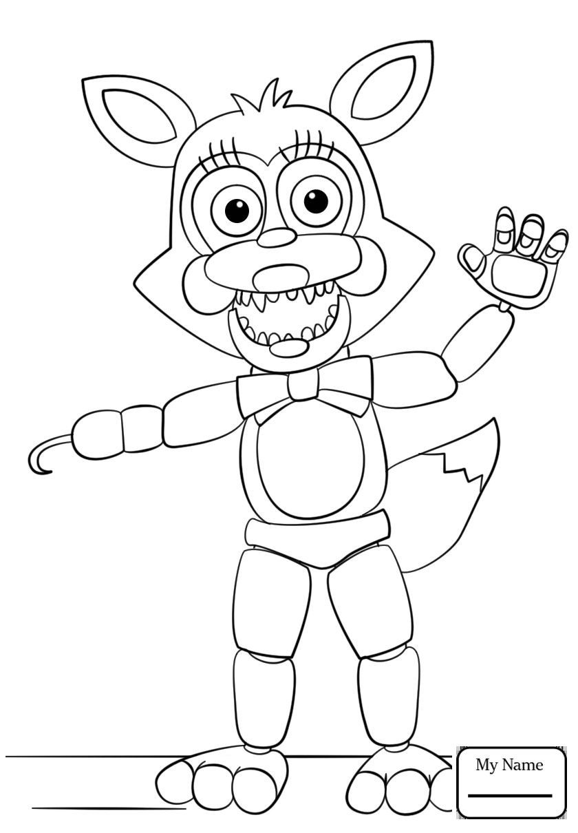 Fnaf Coloring Sheet
 Fnaf Coloring Pages Funtime Foxy Gallery