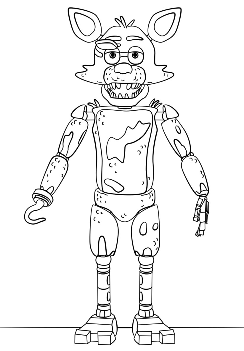 Fnaf Coloring Sheet
 Free Printable Five Nights At Freddy s FNAF Coloring Pages