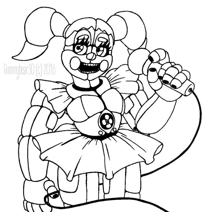 Fnaf Sister Location Coloring Pages
 Fnaf Sister Location Free Coloring Pages