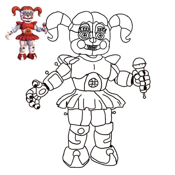 Fnaf Sister Location Coloring Pages
 Fnaf Ballora Free Coloring Pages