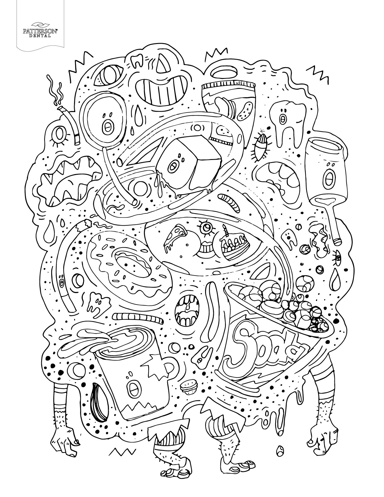 Food Coloring Pages For Adults
 10 Toothy Adult Coloring Pages [Printable] f The Cusp