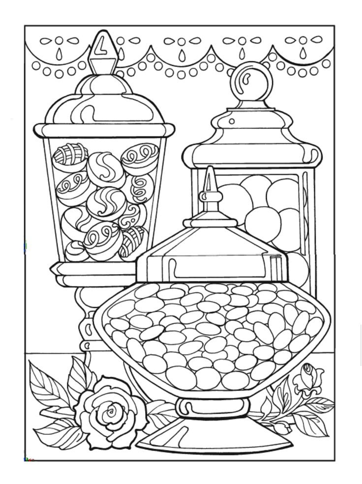 Food Coloring Pages For Adults
 1971 best Coloring Pages images on Pinterest