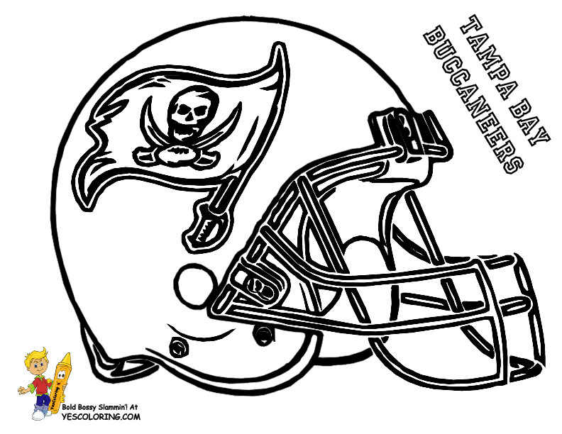 Football Team Coloring Pages For Kids
 Pro Football Helmet Coloring Page NFL Football