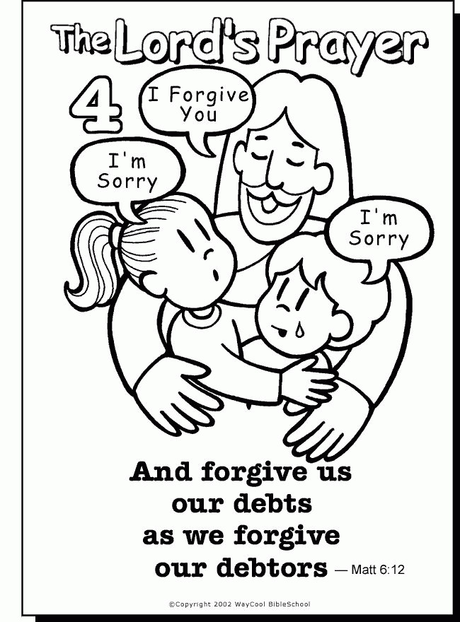 Forgiveness Coloring Pages
 Sunday School Coloring Pages Forgiveness Coloring Home