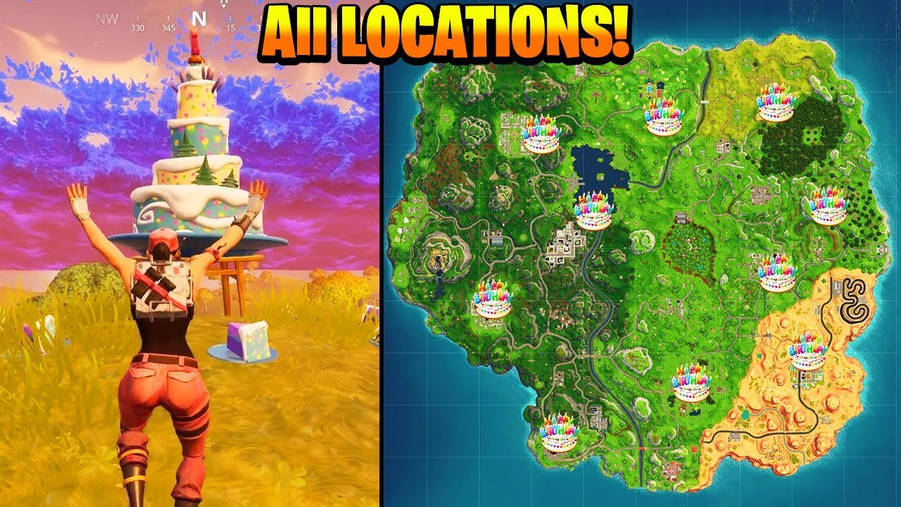 Best ideas about Fortnite Birthday Cake Map
. Save or Pin "Dance in front of different Birthday Cakes" ALL LOCATIONS Now.