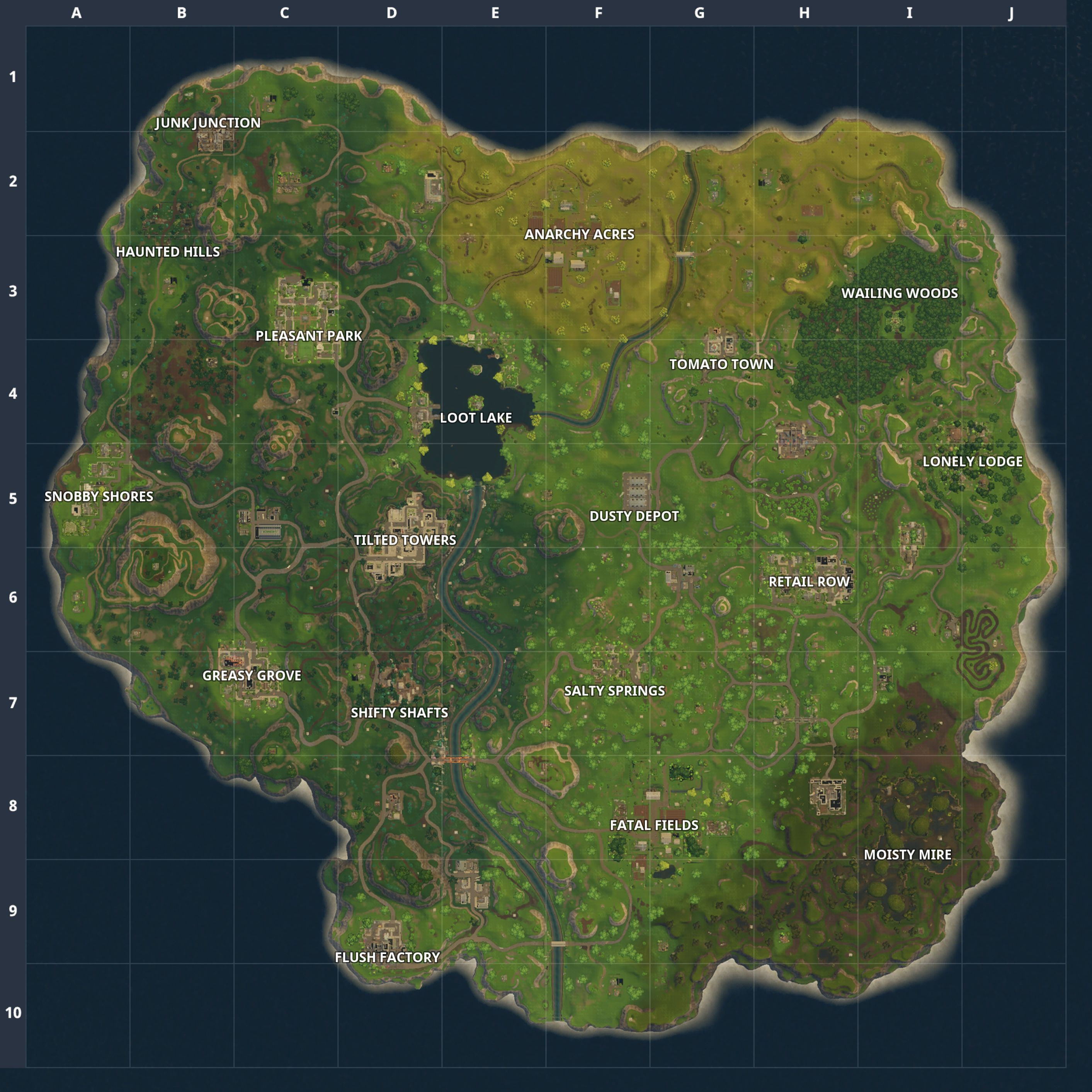 Best ideas about Fortnite Birthday Cake Map
. Save or Pin Fortnite Battle Royale Map Chest Spawn Locations Now.